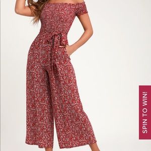 Off the shoulder Jump suit